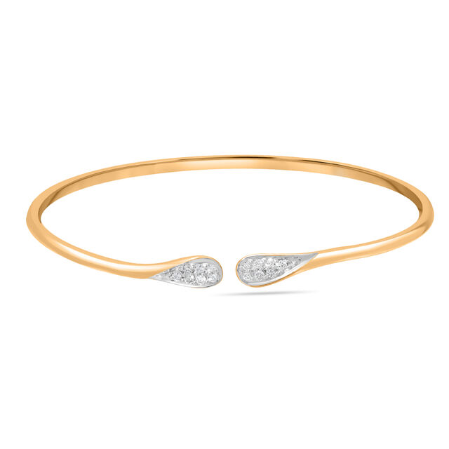 Mamma Mia 14 KT Yellow Gold Glam Chic  Bangle,,hi-res image number null