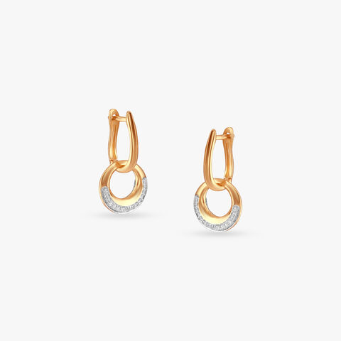 Luminous Orbit Diamond Hoop Earrings