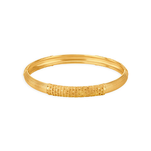Striking Geometric Gold Bangles