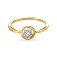 14KT Yellow Gold Diamond Finger Ring,,hi-res image number null