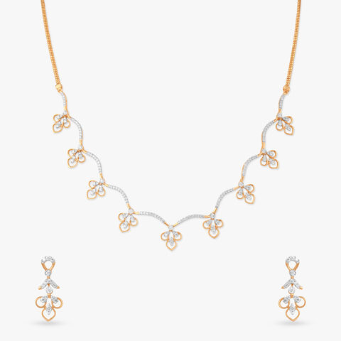 Luminous Heartscape Diamond Necklace Set