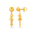 Splendid Gold Jhumka Earrings,,hi-res image number null