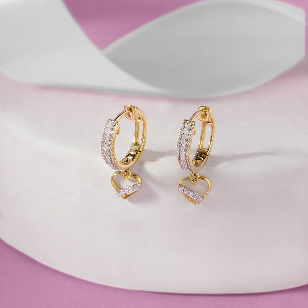 Tanishq heart shaped earrings deals