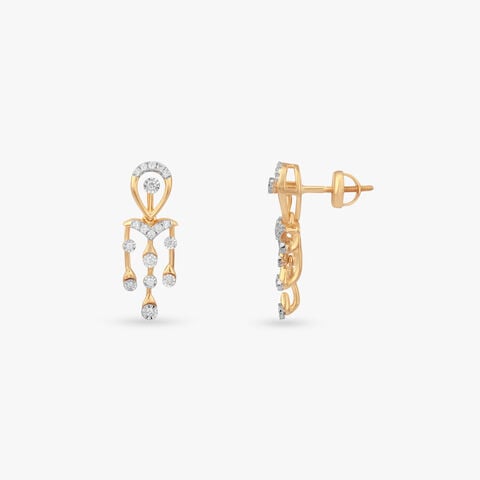 Rainfall Arch Diamond Drop Earrings