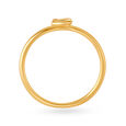 Letter S 14KT Yellow Gold Initial Ring,,hi-res image number null