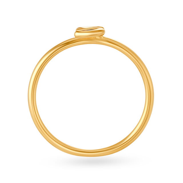 Letter S 14KT Yellow Gold Initial Ring,,hi-res image number null