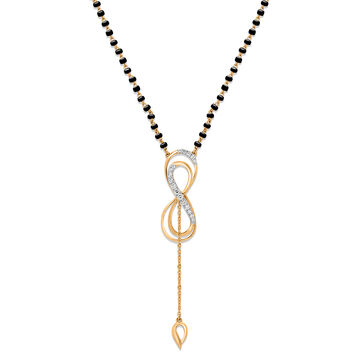 14 Karat Stunning Diamond Mangalsutra
