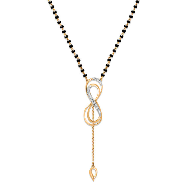 14 Karat Stunning Diamond Mangalsutra,,hi-res image number null