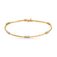 14KT Yellow Gold Diamond Bracelet,,hi-res image number null