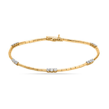 14KT Yellow Gold Diamond Bracelet