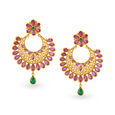 Enchanting Emerald and Ruby Drop Earrings,,hi-res image number null
