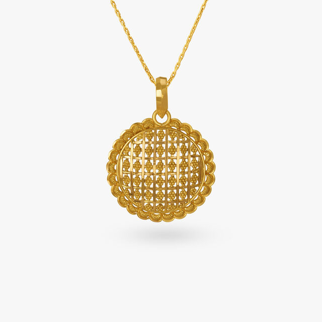 Intricate Grid Pendant,,hi-res image number null