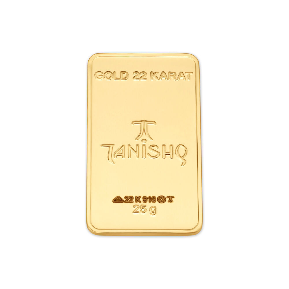 25 gram 22 Karat Gold Biscuit Tanishq Online Store