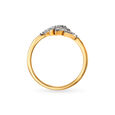 18kt Yellow Gold & Diamond Encrusted Finger Ring,,hi-res image number null