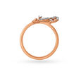 18KT Gold & Diamond Butterfly Finger Ring,,hi-res image number null