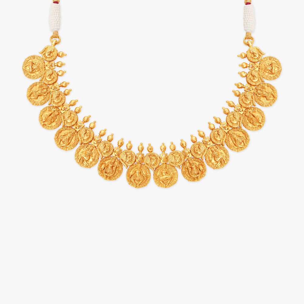 Tanishq gold heavy necklace designs with price online
