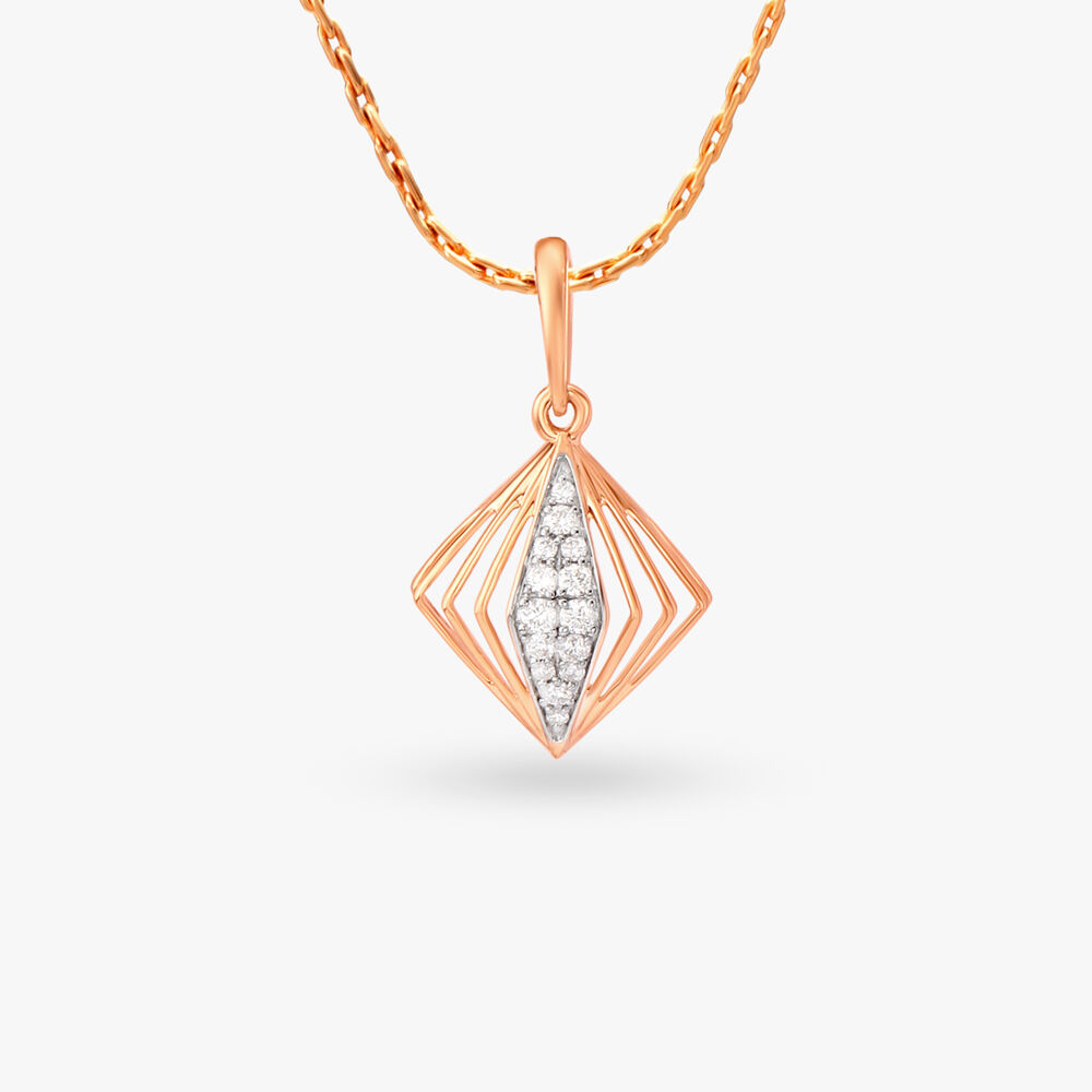 Shop Unique Diamond Pendant Designs For Women Online Tanishq