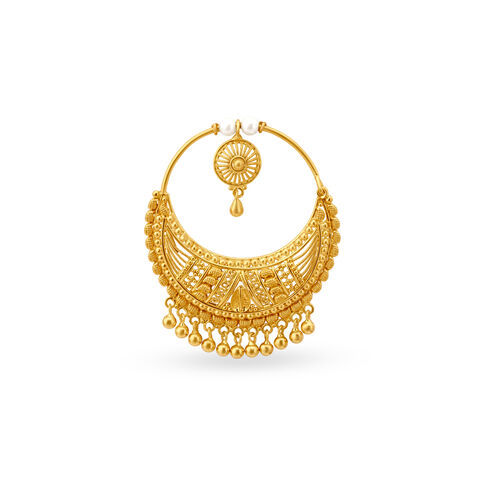 Exquisite Filigree Gold Nath