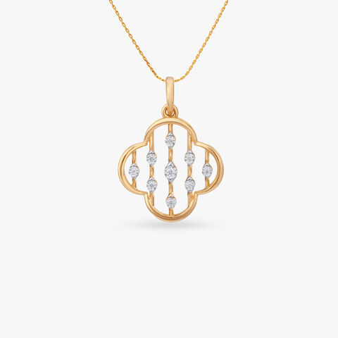 Radiant Grid Diamond Pendant