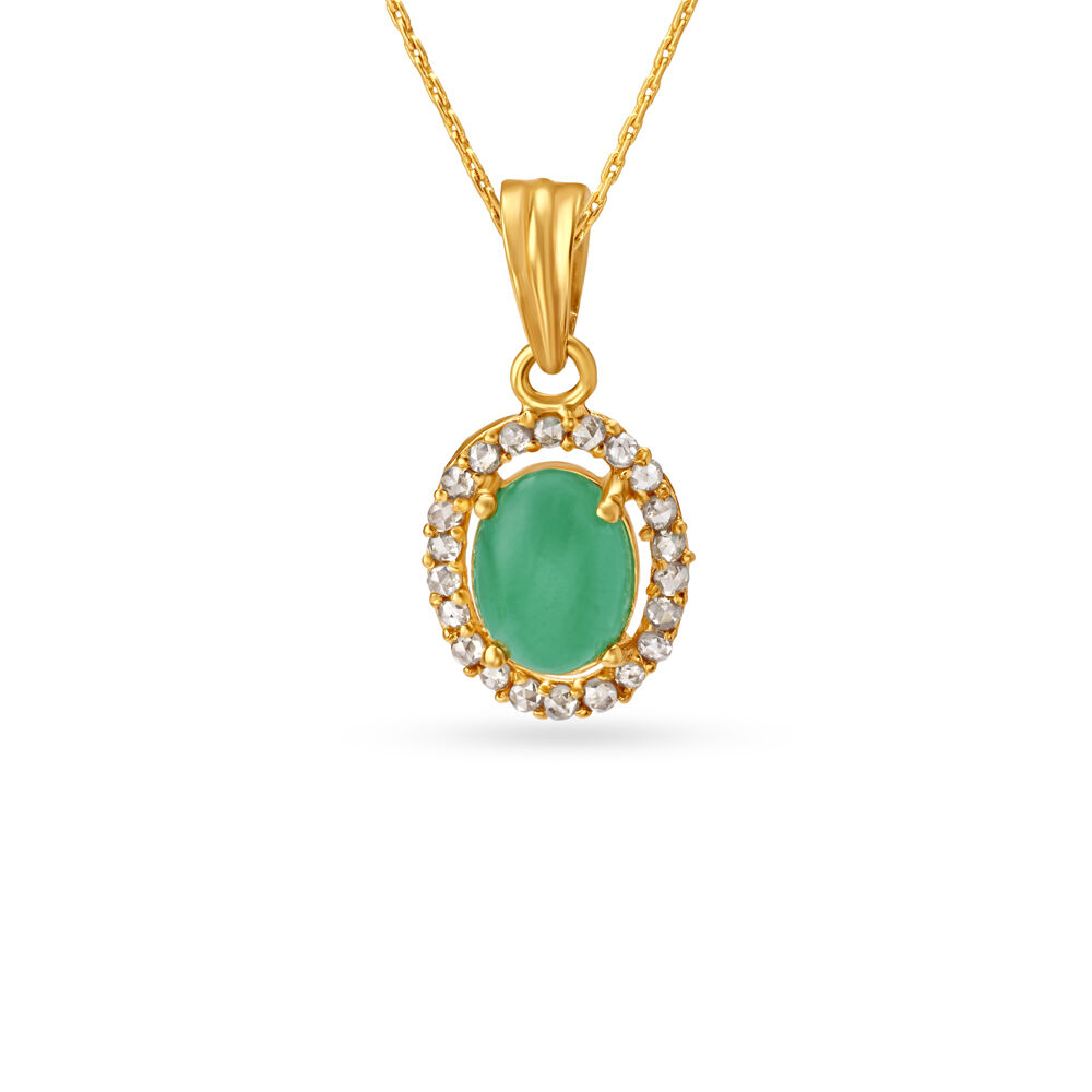 Emerald necklace 2025 designs in tanishq