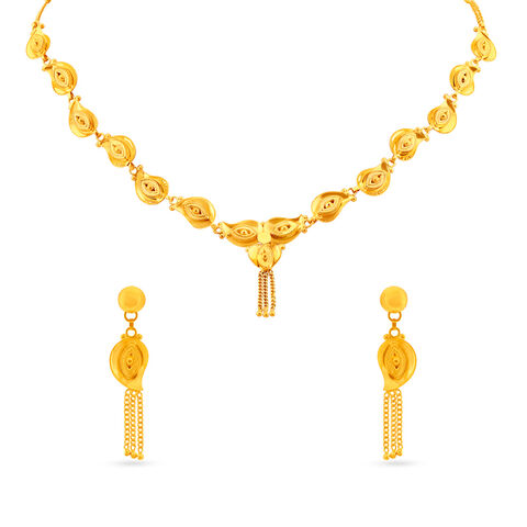 Ravishing Mango Design Necklace Set