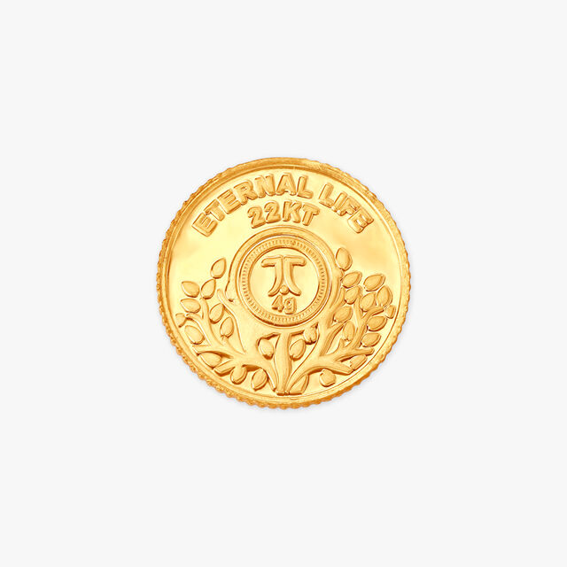 Auspicious Banyan tree 22 karat Gold Coin,,hi-res image number null
