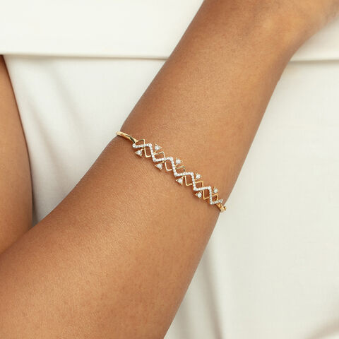 Lippan Sparkle Gold & Diamond Bangle