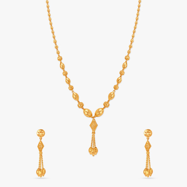 Stately Beads and Tassels Necklace Set,,hi-res image number null