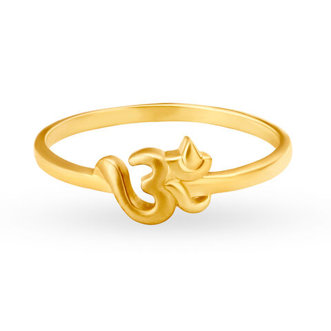 Eternal Om Gold Finger Ring