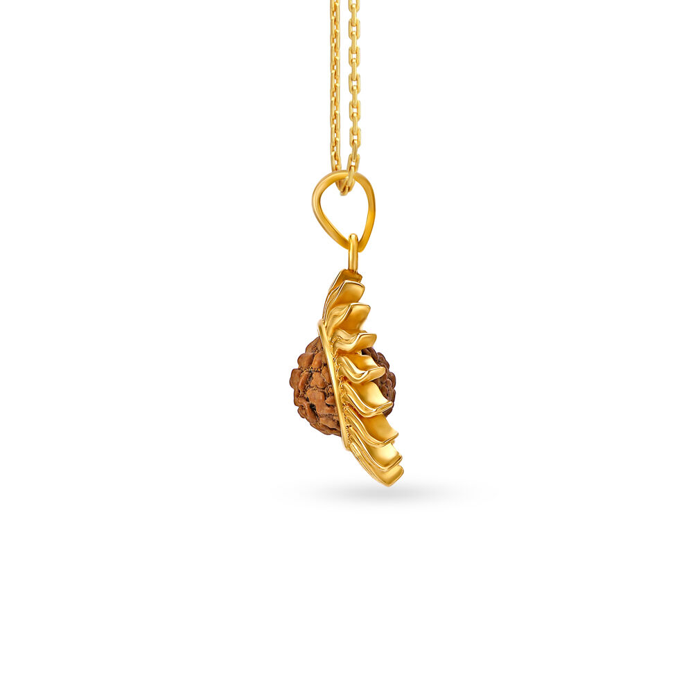 Rudraksha gold 2024 chain tanishq