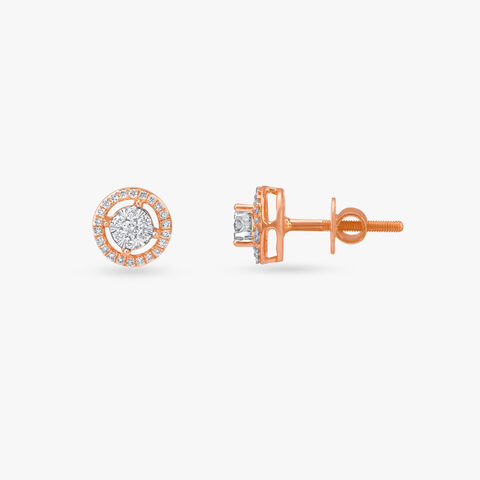 Regal Radiance Diamond Stud Earrings