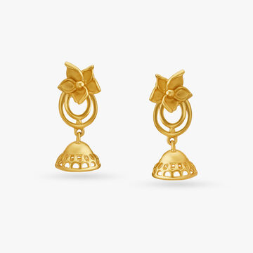 Floral Brilliance Jhumkas