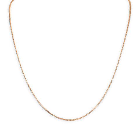 Elegant 950 Karat Platinum And Rose Gold Reversible Chain