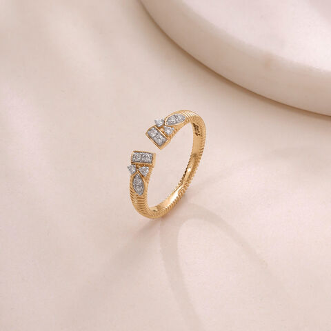 Playful Poise Diamond Ring