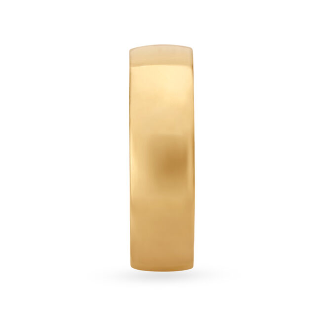 Lustrous Geometric Gold Ring for Men,,hi-res image number null