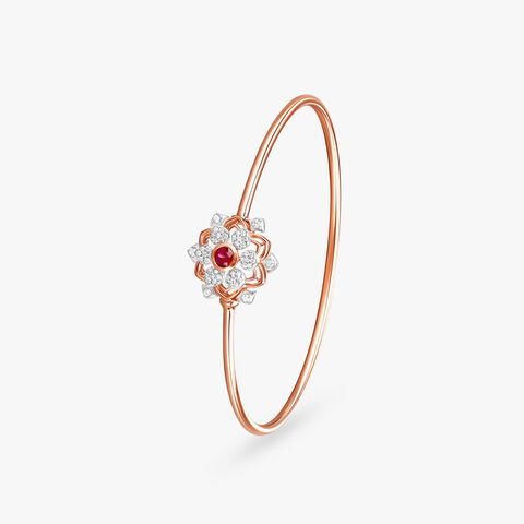 Lotus Mirage Diamond Bangle