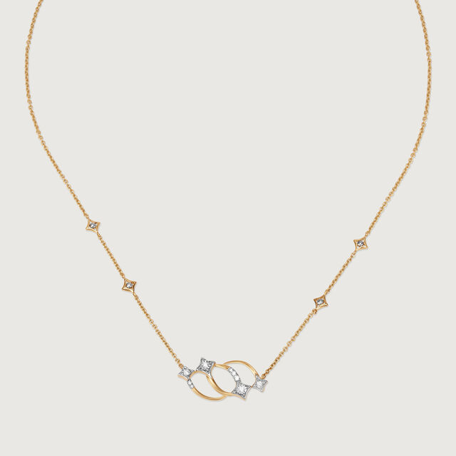 Meteor Charm 14KT Diamond Pendant with Chain,,hi-res image number null