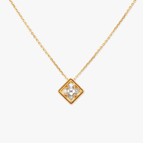 Striking Geometric Pendant with Chain