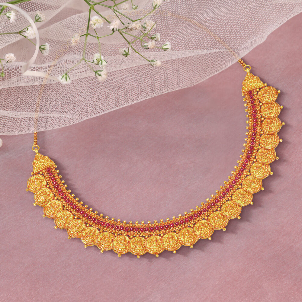 10 gram shop gold laxmi haar