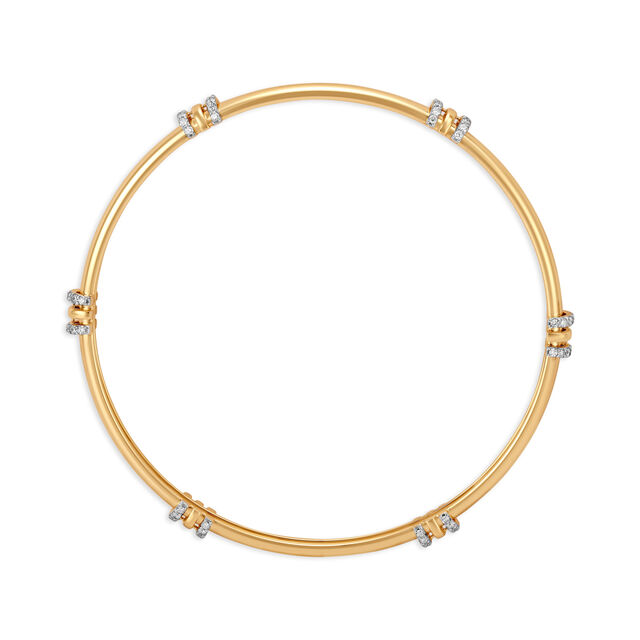 14kt Yellow Gold Pebble-inspired Gold Bangle,,hi-res image number null