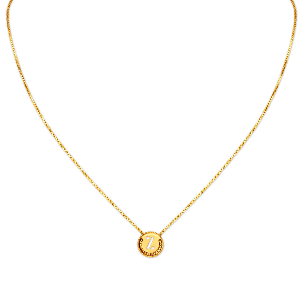 Alphabet pendant tanishq on sale