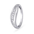 Dainty Platinum and Diamond Ring,,hi-res image number null