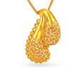 Mango Shaped Filigree Paisley Pendant Set,,hi-res image number null
