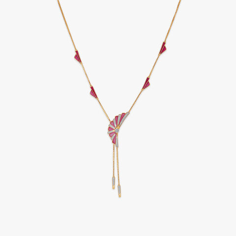 Soaring Wing Diamond Necklace