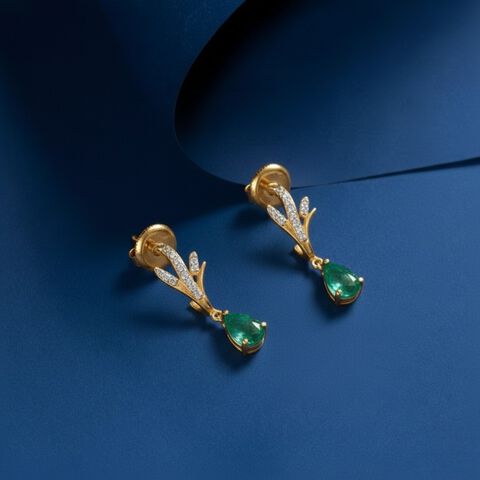 Enchanted Whirl Diamond Drop Earrings