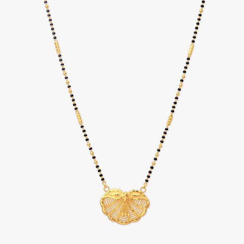 Shankha Cascade Gold Mangalsutra