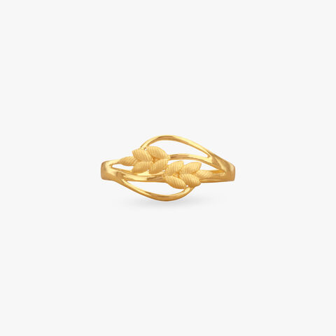 Leaf Embrace Gold Ring