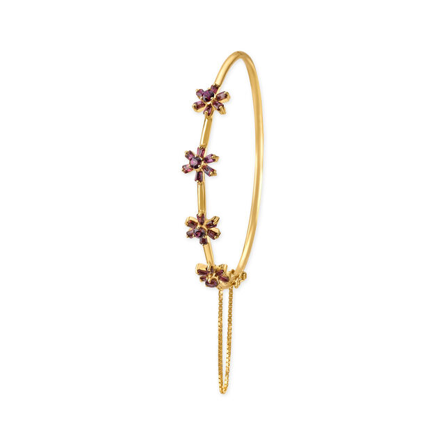 Classy Purple Garnet Bracelet Bangle,,hi-res image number null