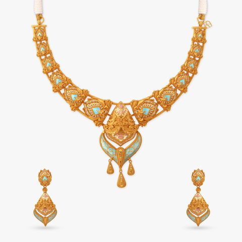 Starburst Symphony Gold Necklace Set