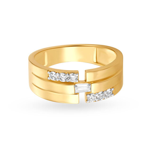 Stylish Baguette Men's Finger Ring